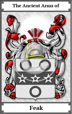 Feak Family Crest Download (JPG)  Book Plated - 150 DPI