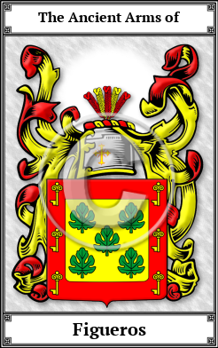 Figueros Family Crest Download (JPG)  Book Plated - 150 DPI