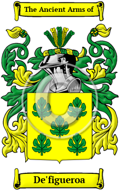 De'figueroa Family Crest Download (JPG) Heritage Series - 300 DPI