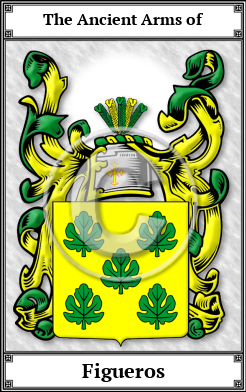 Figueros Family Crest Download (JPG)  Book Plated - 150 DPI