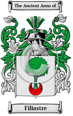 Filiastre Family Crest/Coat of Arms
