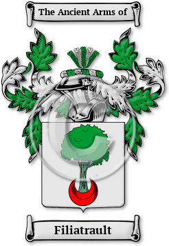 Filiatrault Family Crest Download (JPG) Legacy Series - 600 DPI
