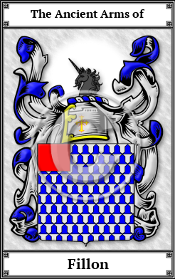 Fillon Family Crest Download (JPG) Book Plated - 600 DPI