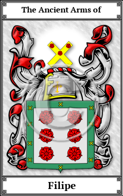 Filipe Family Crest Download (JPG)  Book Plated - 150 DPI