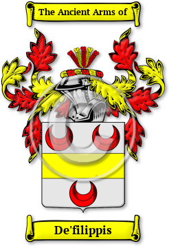 De'filippis Family Crest Download (jpg) Legacy Series - 150 DPI