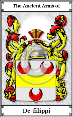De-filippi Family Crest Download (JPG)  Book Plated - 150 DPI