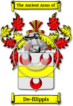 De-filippis Family Crest Download (jpg) Legacy Series - 150 DPI