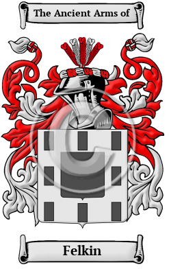 Felkin Family Crest/Coat of Arms