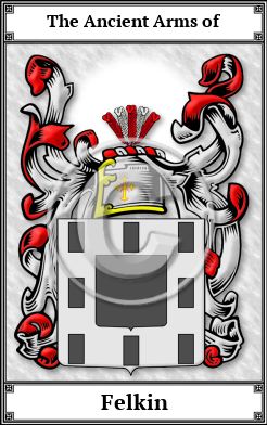 Felkin Family Crest Download (JPG)  Book Plated - 150 DPI