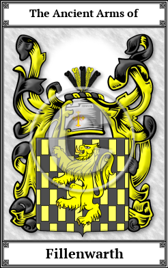 Fillenwarth Family Crest Download (JPG)  Book Plated - 150 DPI