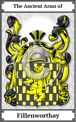 Fillenworthay Family Crest Download (JPG)  Book Plated - 150 DPI