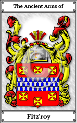 Fitz'roy Family Crest Download (JPG)  Book Plated - 150 DPI