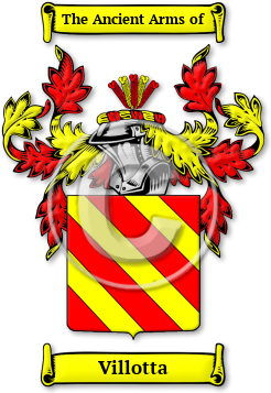 Villotta Family Crest Download (jpg) Legacy Series - 150 DPI