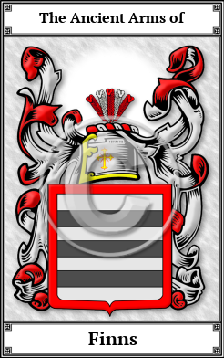 Finns Family Crest Download (JPG) Book Plated - 600 DPI