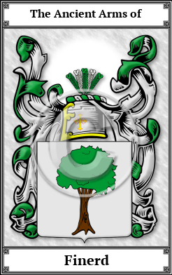 Finerd Family Crest Download (JPG)  Book Plated - 150 DPI