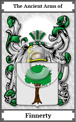 Finnerty Family Crest Download (JPG)  Book Plated - 150 DPI