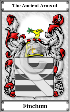 Finchum Family Crest Download (JPG)  Book Plated - 150 DPI