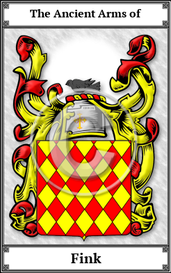Fink Family Crest Download (JPG)  Book Plated - 150 DPI