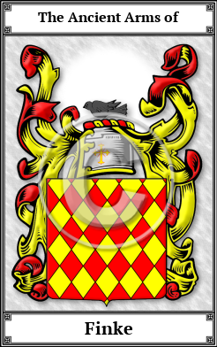 Finke Family Crest Download (JPG)  Book Plated - 150 DPI