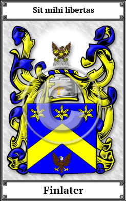 Finlater Family Crest Download (JPG)  Book Plated - 150 DPI