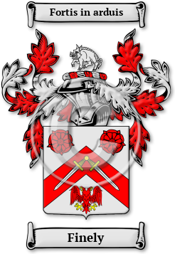 Finely Family Crest Download (jpg) Legacy Series - 150 DPI