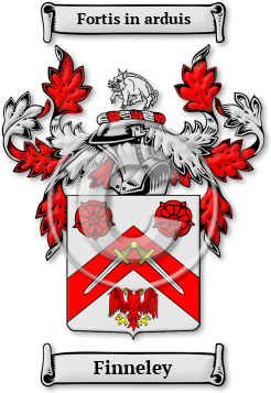 Finneley Family Crest Download (jpg) Legacy Series - 150 DPI