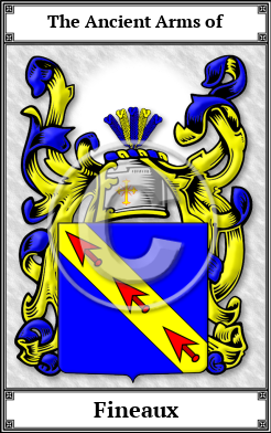Fineaux Family Crest Download (JPG) Book Plated - 600 DPI