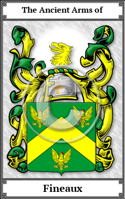 Fineaux Family Crest Download (JPG)  Book Plated - 150 DPI