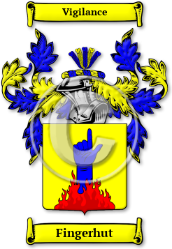 Fingerhut Family Crest Download (jpg) Legacy Series - 150 DPI