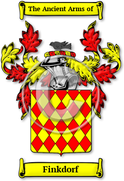 Finkdorf Family Crest Download (jpg) Legacy Series - 150 DPI