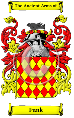 Funk Family Crest Download (JPG) Heritage Series - 600 DPI