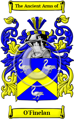 O'Finelan Family Crest Download (JPG) Heritage Series - 600 DPI