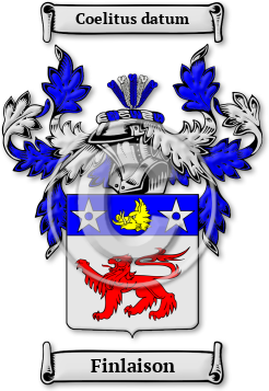 Finlaison Family Crest Download (jpg) Legacy Series - 150 DPI