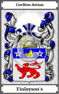 Finlayson's Family Crest Download (JPG)  Book Plated - 150 DPI