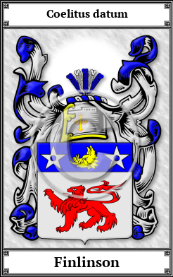 Finlinson Family Crest Download (JPG)  Book Plated - 150 DPI