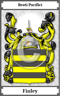 Finley Family Crest Download (JPG)  Book Plated - 150 DPI