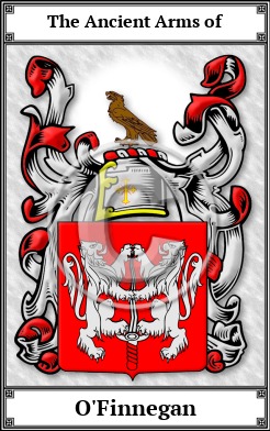 O'Finnegan Family Crest Download (JPG)  Book Plated - 150 DPI