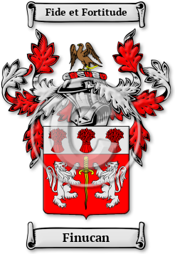 Finucan Family Crest Download (jpg) Legacy Series - 150 DPI