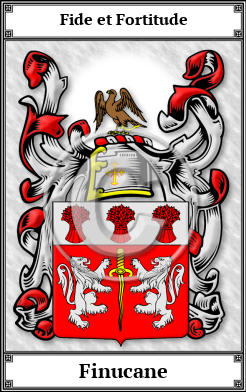 Finucane Family Crest Download (JPG) Book Plated - 600 DPI