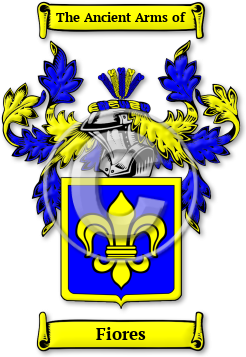 Fiores Family Crest Download (jpg) Legacy Series - 150 DPI