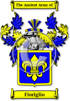 Fioriglio Family Crest Download (jpg) Legacy Series - 150 DPI