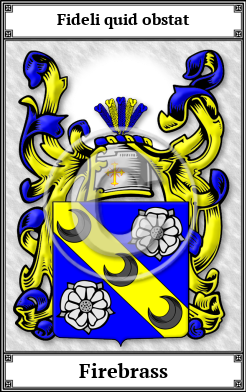 Firebrass Family Crest Download (JPG) Book Plated - 600 DPI