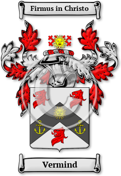 Vermind Family Crest Download (jpg) Legacy Series - 150 DPI
