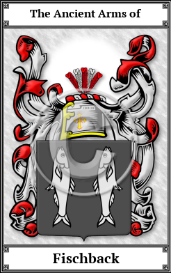 Fischback Family Crest Download (JPG)  Book Plated - 150 DPI