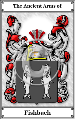 Fishbach Family Crest Download (JPG) Book Plated - 600 DPI