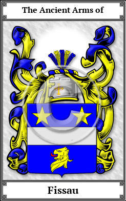 Fissau Family Crest Download (JPG) Book Plated - 600 DPI