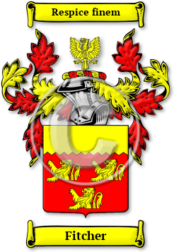 Fitcher Family Crest Download (JPG) Legacy Series - 300 DPI