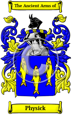 Physick Family Crest Download (jpg) Heritage Series - 150 DPI