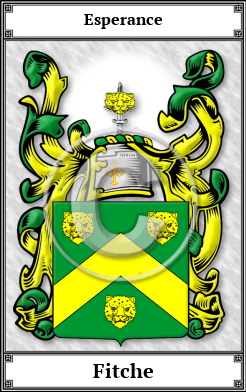 Fitche Family Crest Download (JPG)  Book Plated - 150 DPI
