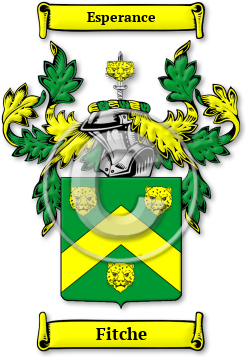Fitche Family Crest Download (jpg) Legacy Series - 150 DPI